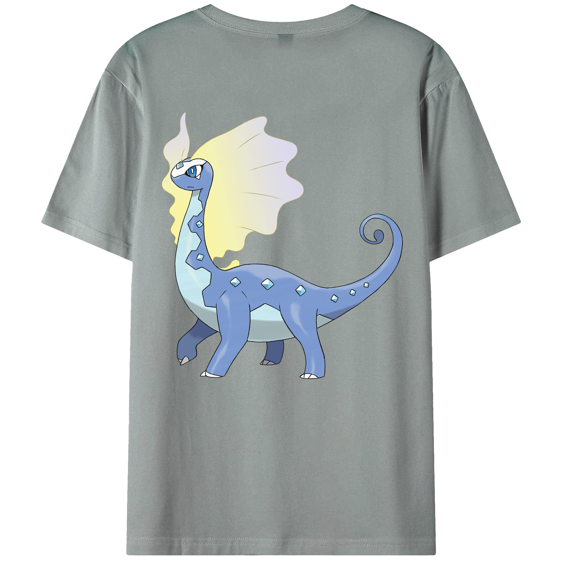 （画像用） ポケットモンスター Pokémon 綿100％ メンズ半袖Tシャツ（バックプリント） 通気性